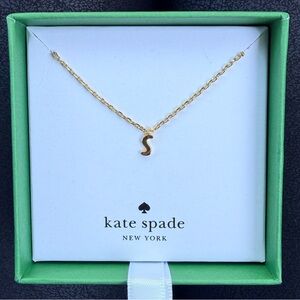 Kate Spade NY One In A Million initial pendant Necklace letter S